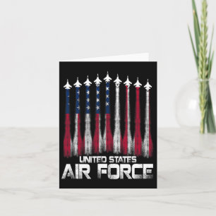 Carte Air Force Us Veterans American Flag 4 juillet Pa