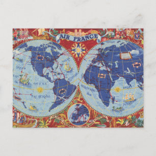 Carte Air France du monde