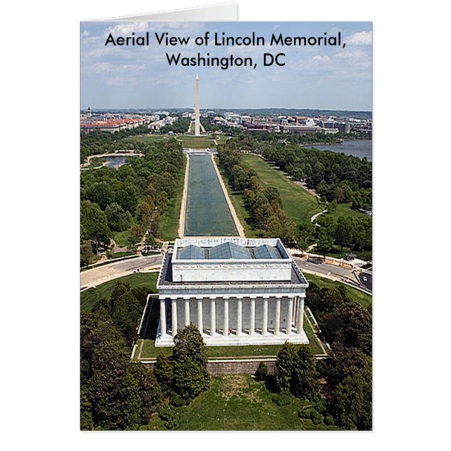 Carte Air View Lincoln Memorial Washington DC (Devant)