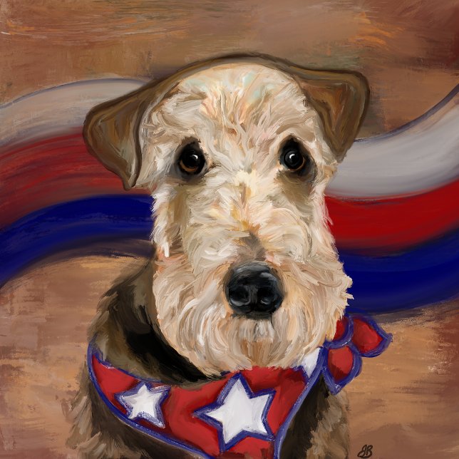 CARTE AIREDALE TERRIER (Créateur téléchargé)