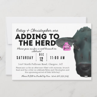 Carte Ajout à la horde! Ferme d'élevage de vaches Baby