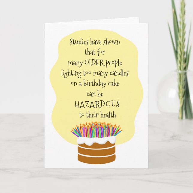 Carte Ajouter un nom Fun Cake Candles 60e anniversaire S (Devant)