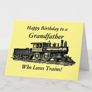 Carte Ajouter un nom Personnaliser le grand-père ferrovi