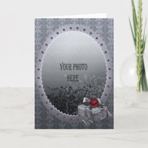 Carte Ajouter votre photo cadre gothique romantique orné