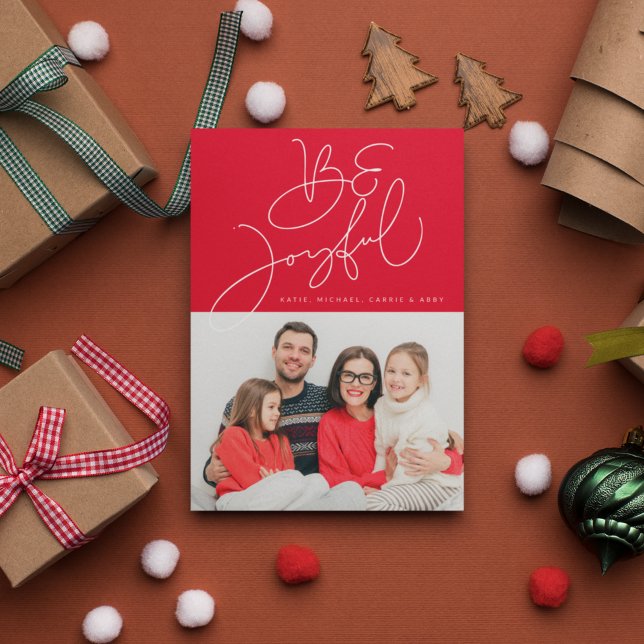 Carte AJOUTER VOTRE PHOTO | Soyez Joyeux (Créateur téléchargé)