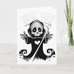 Carte Ajouter Votre Propre Texte : Grim Reaper Hug