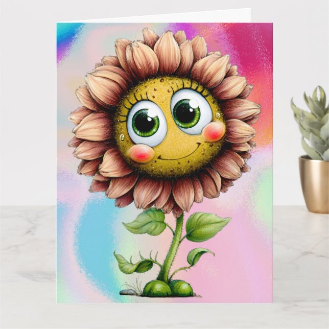 Carte Ajoutez votre message spécial (Petite plante)