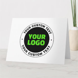 Carte Ajoutez votre propre logo d'entreprise ou votre co