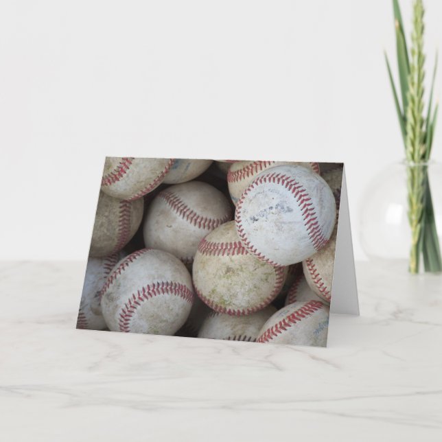 Carte AJOUTEZ VOTRE PROPRE TEXTE Thème baseball (Devant)