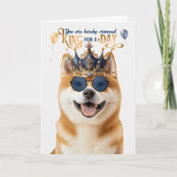Akita Chien King pour la journée drôle Anniversair