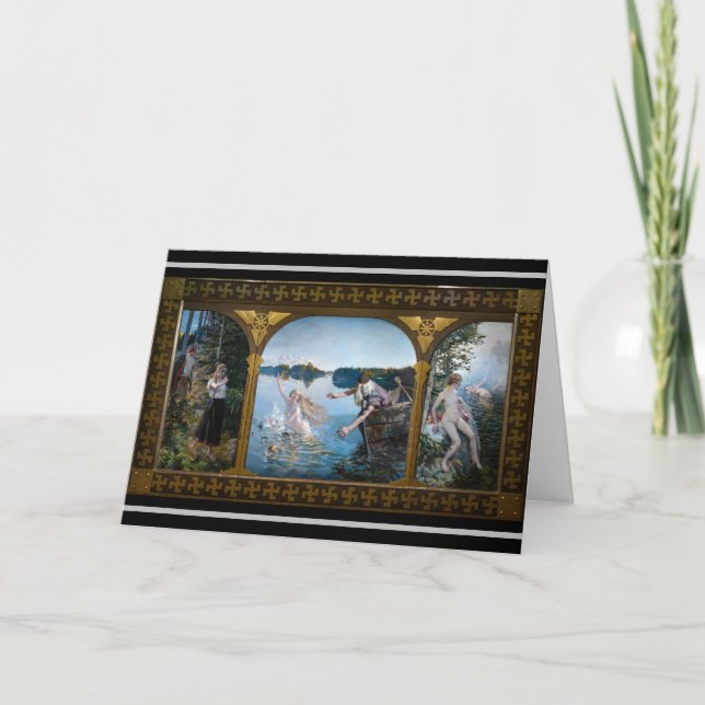 Carte Akseli Gallen-Kallela - Aino Triptyque (Devant)