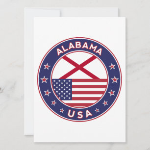 Carte Alabama, t-shirt Alabama, autocollant Alabama,