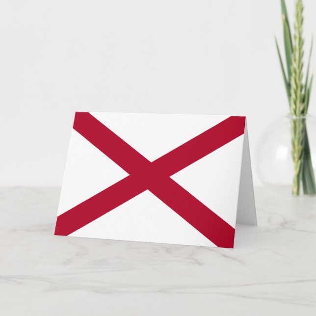 Carte Alabamian Flag, Flag of Alabama (Devant)