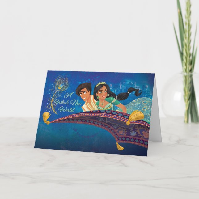 Carte Aladdin | Un nouveau monde entier (Devant)