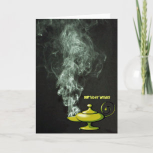 Carte Aladdin's Lamp Birthday Card