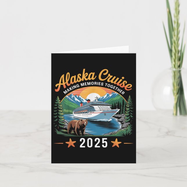 Carte Alaska Cruise Making Memories 2025 vacances en fam (Devant)