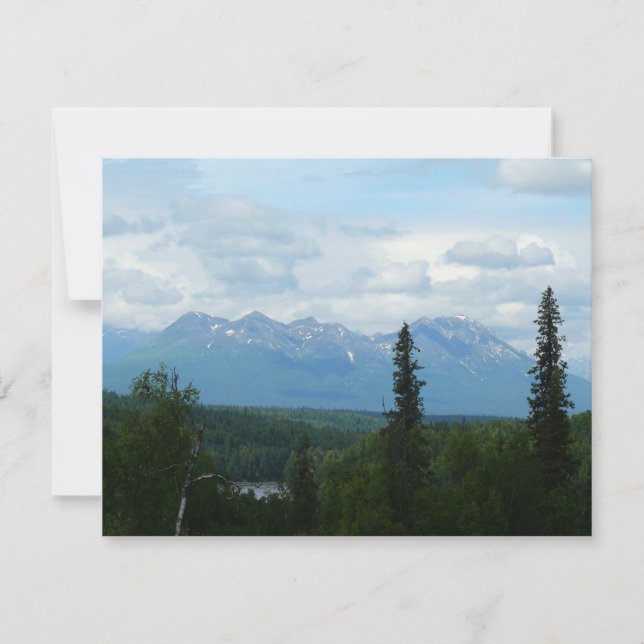 Carte Alaskan Mountain Range Photographie panoramique (Devant)