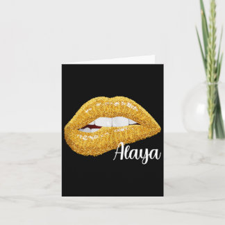 Carte Alaya - Cadeau de prénom sans manches