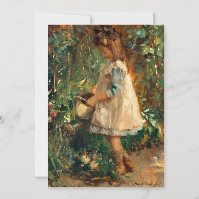 Carte Albertine dans le jardin | Albert Roelofs (Devant)