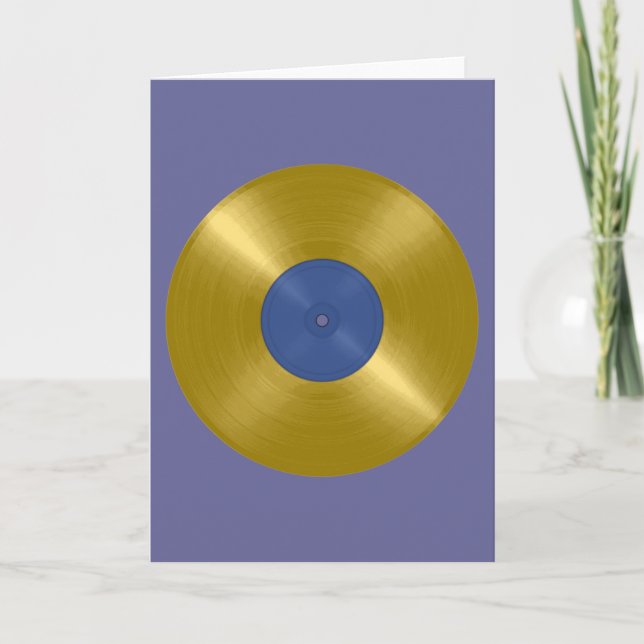 Carte Album Gold Vinyl Record (Devant)
