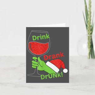 Carte Alcool & Queues Boire Bu Ivre ! Drôle Chris