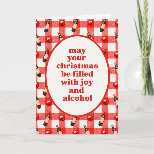 Carte Alcool de Noël (Devant)