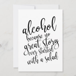 Carte Alcool Parce Qu'Aucune Grande Histoire Signe Abord