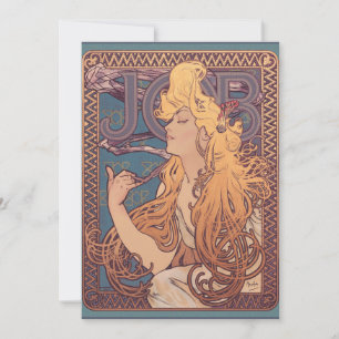 Carte Alfonse Mucha Job Art Nouveau femme