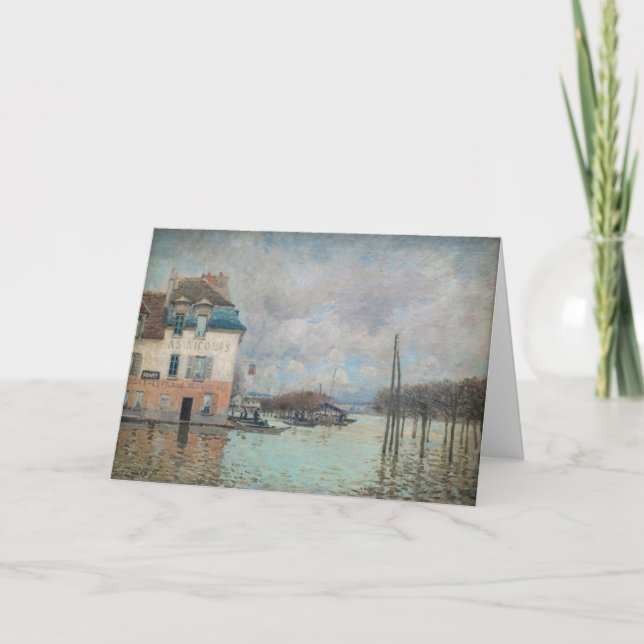 Carte Alfred Sisley - Inondation à Port-Marly (Devant)