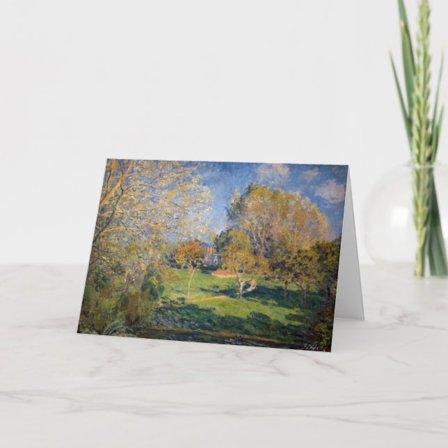 Carte Alfred Sisley - Le Jardin de Hoschede, Montgeron (Devant)