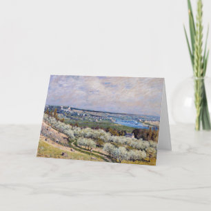 Carte Alfred Sisley - Terrasse à Saint-Germain, Printemp