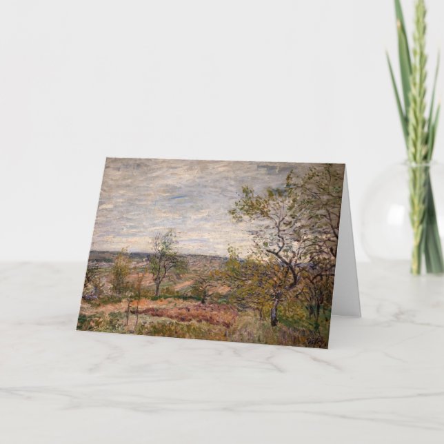 Carte Alfred Sisley - Vent Day à Veneux (Devant)