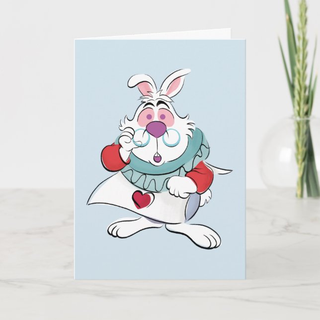 Carte Alice Au Pays Des Merveilles | Le lapin blanc (Devant)