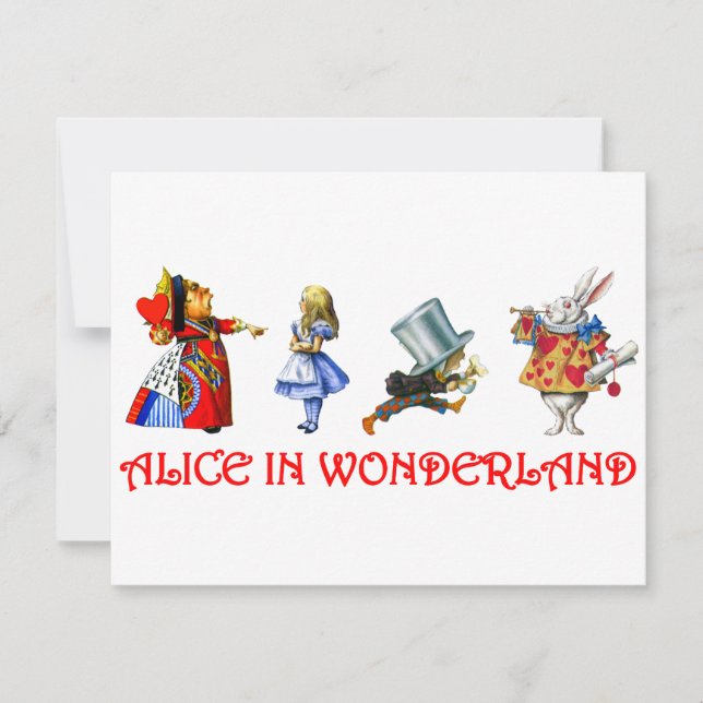 CARTE ALICE EN WONDERLAND (Devant)