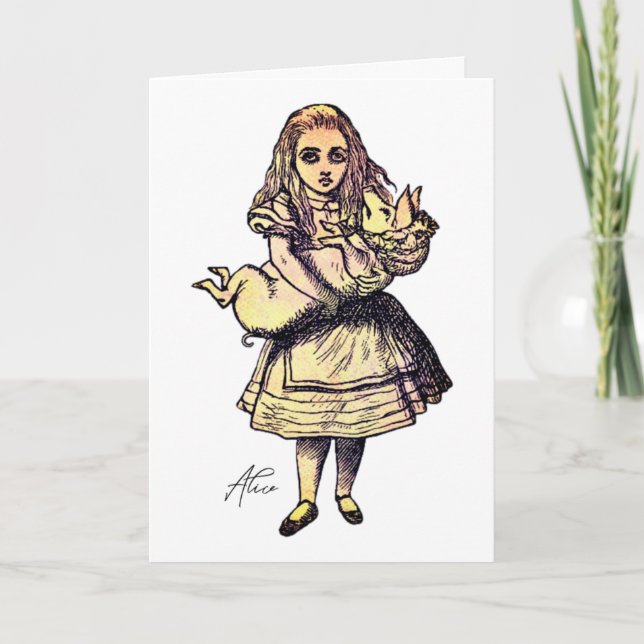 Carte Alice et le cochon (Devant)
