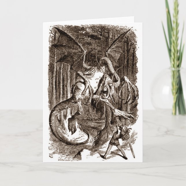 Carte Alice et le Jabberwocky (Devant)