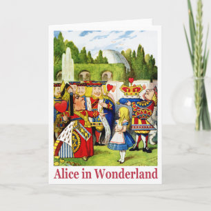 CARTE ALICE IN WONDERLAND & LA REINE DES COEURS