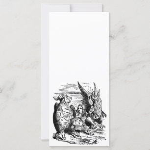Carte Alice vintage au pays des merveilles, Griffin, Tor