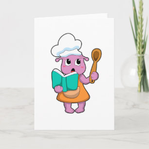 Carte Alien cuisinier avec livre de cuisine