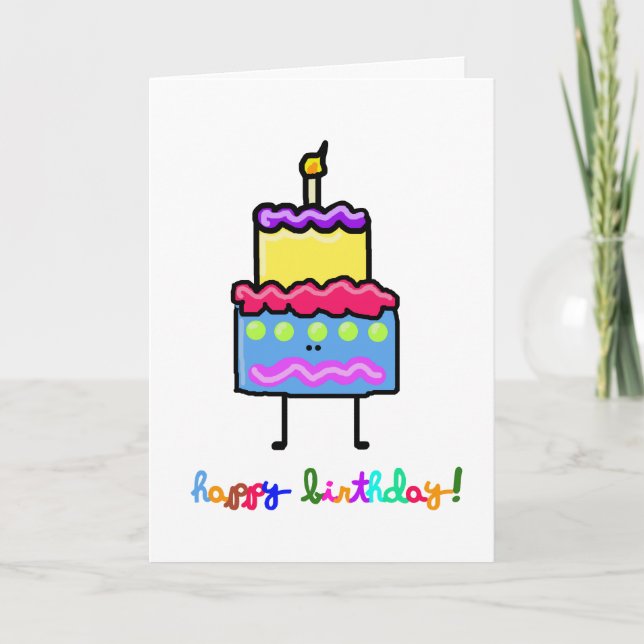 Carte Alien d'anniversaire (Devant)