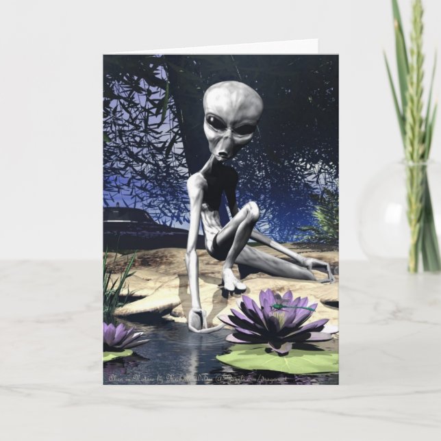 Carte Alien dans la nature (Devant)