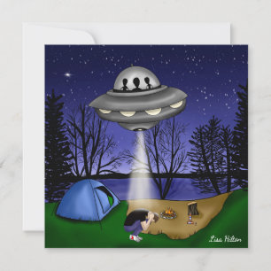 Carte Alien d'enlèvement extra-terrestre