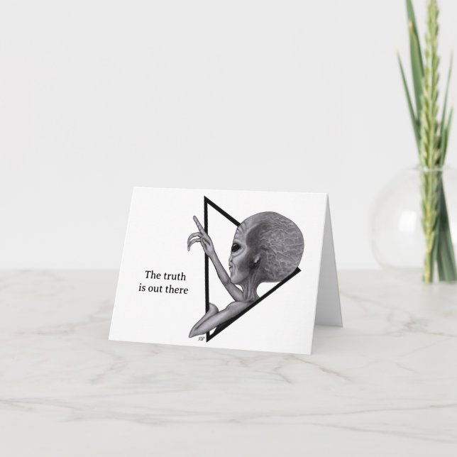 Carte Alien gris, la vérité est là (Devant)