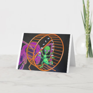 Carte Alien hybride+Ant en train de rouler sur la roue p