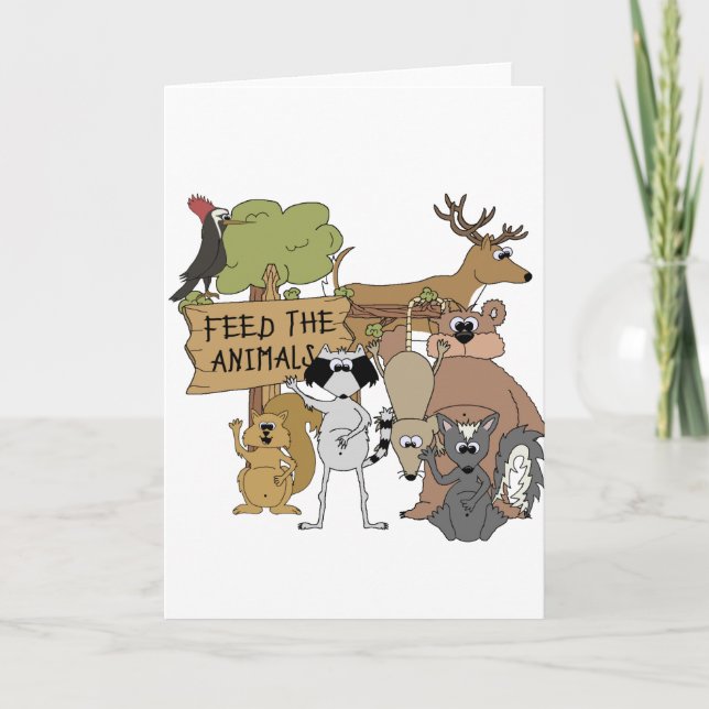 Carte Alimenter les animaux (Devant)