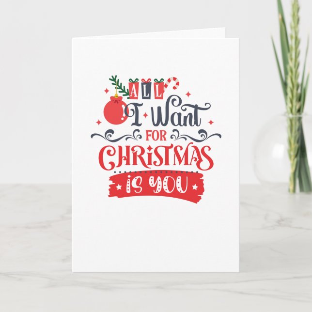 Carte All I Want for Christmas is You (Devant)