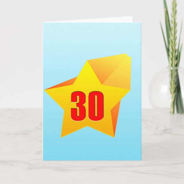 Carte All Star trente années ! Anniversaire (Devant)