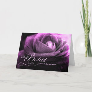 Carte Allemagne Sympathie perte de mère pourpre Rose