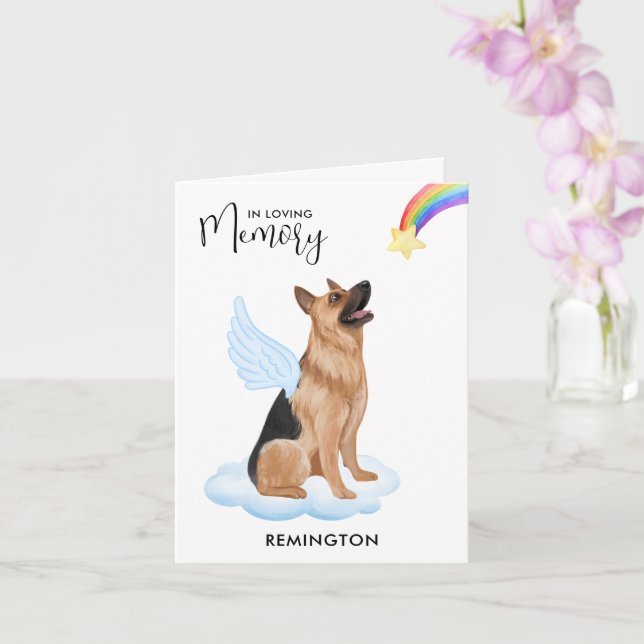 Carte Allemand Berger Angel Chien animal de compagnie pe (Orchidée)