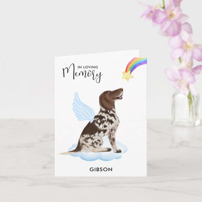 Carte Allemand Raccourci Angel Chien animal de compagnie (Orchidée)